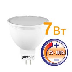 Светодиодная лампа Jazzway PLED- DIM JCDR 7Вт 4000K 500Lm GU5.3  диммируемая