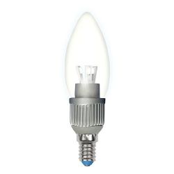 Светодиодная лампа Uniel LED-C37P 5Вт E14 3000К ALC03SL диммируемая