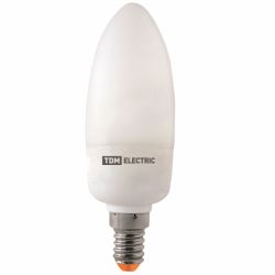 Компактная люминесцентная лампа TDM КЛЛ-С-11 Вт-4000 К–Е14 (mini) свеча