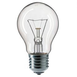 Стандартная лампа накаливания ERA (А55) Б 75-230-E27 -CL прозрачная