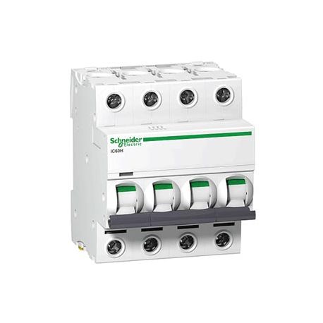 Выключатель автоматический 4П 25A характеристика C 10кА Schneider Electric Acti9 iC60H A9F89425 (аналог Multi9 25015)